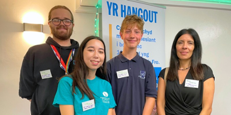 Youth Board members at Yr Hangout