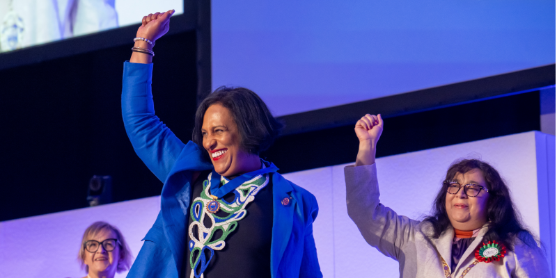 Michelle Cox at RCN 2024 Congress opening ceremony