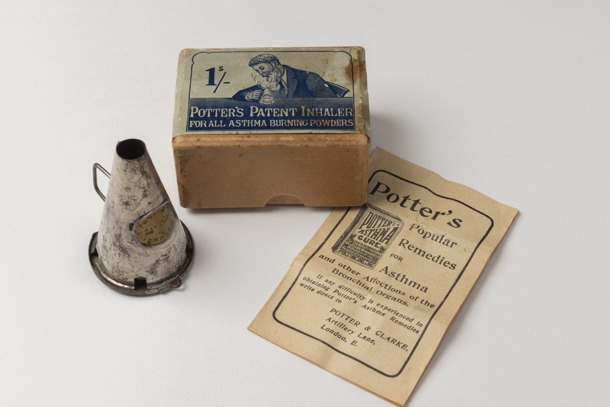 historic inhaler and packaging