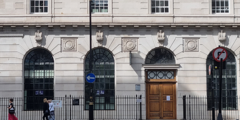 Exterior of Library and Museum in London