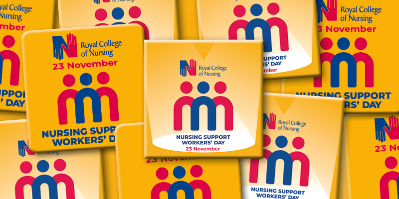 Nursing Support Workers' Day badges